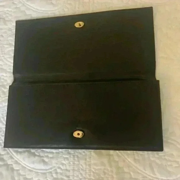 veritable cuir clutch purse baroque print - Picture 4 of 7